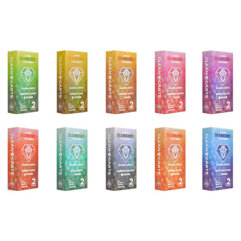 Clean Carts 2g Empty Disposable Vape Pen (100-Pack Master Display Edition)
